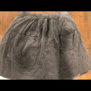 Olive Juice Corduroy Gray Skirt - Size 8